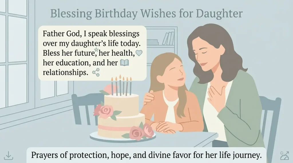 Blessing Birthday Wishes for Daughter