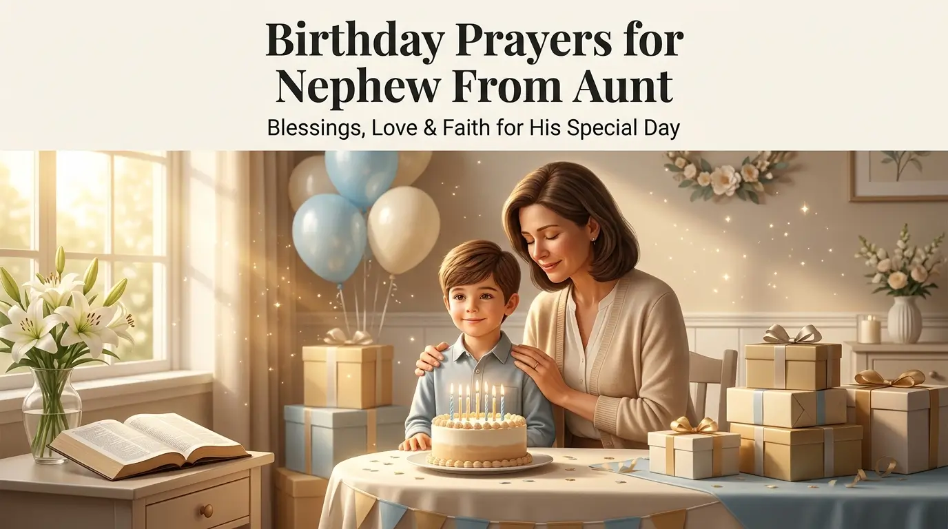 Birthday Prayers for Nephew From Aunt